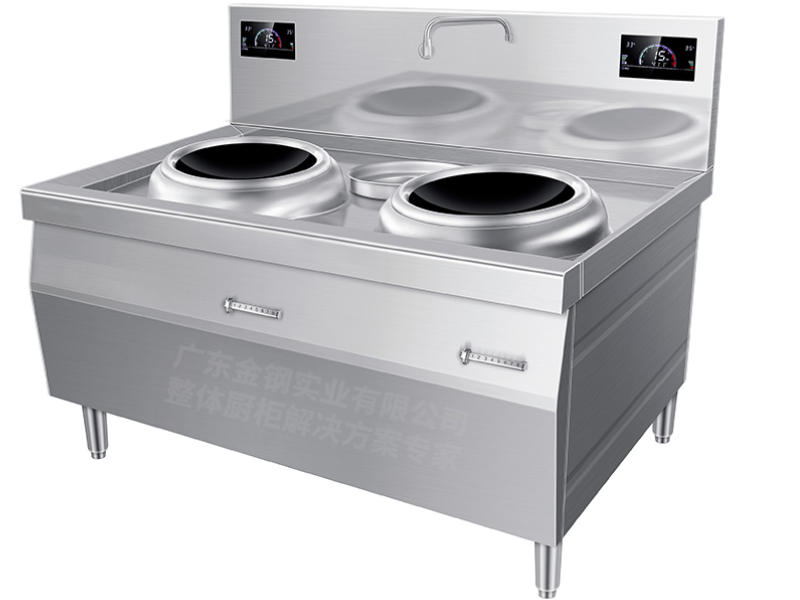 電磁雙頭單尾小炒爐JG(豪華款)